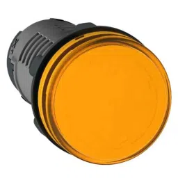 Schneider Electric 22mm 380VAC Orange Round LED Pilot Light with Screw Clamp Terminal, XA2EVQ5LC-25