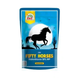 EBS Fifty Horeses 250g Diafenthiuron 50% WP Board Spectrum Insecticide for Control Insect Pests &a; Mites (Pack of 4)-16