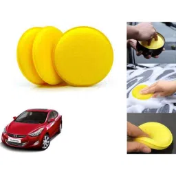Auto Pearl Polyurethane Beige Washing &a; Waxing Polish Foam Sponge for Elantra (Pack of 3)-picture-5