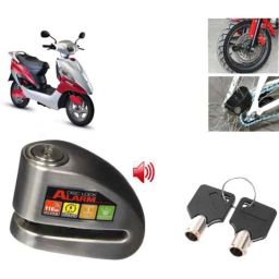 Auto Pearl Steel Black Anti-Theft Alarm Disc Brake Lock for Electric Maxi, Lock_206-picture-40