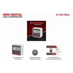 Freemans Mini Digital Level &a; Protractor, Range: 0-360 deg, FMDL360 image 3