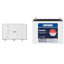 Luminous Icon 1600 1400VA 12V Pure Sine Wave Inverter &a; ILTT 26066 220Ah Tall Tubular Single Battery Combo-picture-38