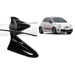 Auto Pearl Black Shark Fin Signal Receiver AM/FM Antenna For Fiat 500 Abarth-46