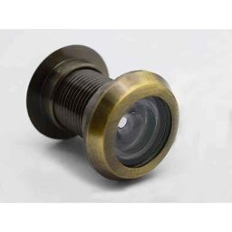 Implemental 2 inch Brass Antique Finish Round Door Eye Viewer (Pack of 9)-43