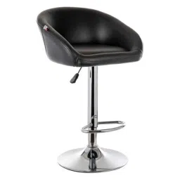 Chair Garage PU Leatherette Black Adjustable Height Bar Stool, CG07-image-18