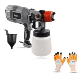 Hillgrove 550W 0.8 Litre Plastic DIY HVLP Paint Sprayer Gun with Gloves, HGCM1269-14
