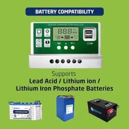 Servotech 10A 12V &a; 24V Solar Charge Controller with LCD Display (Pack of 3) image 3