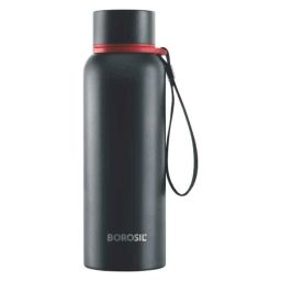 Borosil Trek 850ml Stainless Steel Black Hydra Vacuum Insulated Flask Water Bottle, BT850BLK102-picture-33