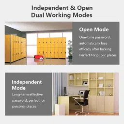 Golens X61 Smart Cabinet Password Lock with 3 Colour Indicator, Independent &a; Open Dual Working Modes image 4