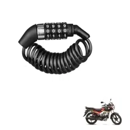 Kozdiko Plastic Black Resettable Password Multi-Use Cable Lock for Mahindra Centuro-picture-9