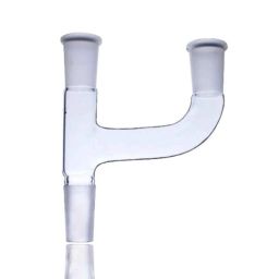 ABGIL B-19 Borosilicate 3.3 Glass Three Way Claisen Adapter with Two Parallel Neck, ABG153-11
