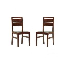 Angel Furniture 2 Pcs 36x18x18 inch Walnut Finish Wood Sitting Chair Set, AC-08-image-26