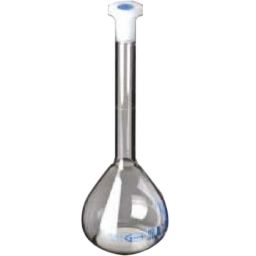 Glassco 50ml Volumetric Flask with Penny Head Glass &a; Polyethylene Stopper, 130.576.05W-28