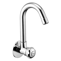 Mysis M-MN-13 Moon Brass Chrome Finish Sink Cock with Swivel Spout-image-43