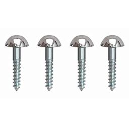 Implemental 3 inch Brass Silver Nickle Mirror Screw (Pack of 20)-image-7