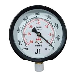 Japsin Instrumentation -760mmHg to 0 Vacuum Gauge with Dual Scale -30 inHg, Connection: 3/8 inch, JI-204 / 203-97