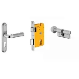 Dorset HL Series Inspire 70mm Stainless Steel Silver Chrome Finish Door Handle Lock Set with Coin &a; Knob-picture-41