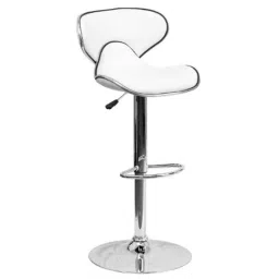 Furniturstation Leatherette White Adjustable Height Marlon Swivel Bar Stool, SBF_BR04WH-picture-10