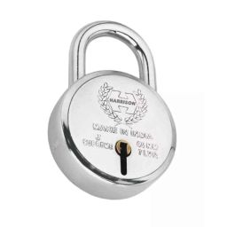 Harrison 65mm Steel Chrome Plated Finish Padlock with 3 Keys-picture-31