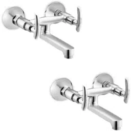 Prestige C-2 Brass Chrome Finish Silver Non Telephonic Wall Mixer (Pack of 2)-image-18