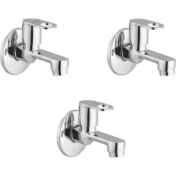 IRIS Prime Brass Chrome Finish Bib Cock with Wall Flange (Pack of 3)-image-55