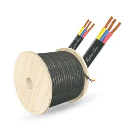 Fybros 1.5 Sqmm 3 Core Flat PVC Submersible Cable, FWC1135, Length: 100 m-picture-17
