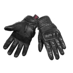 Biking Brotherhood Brown Leather &a; Rubber Retro Gloves, Size: Medium-picture-20