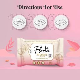 Floren 10 Pcs Basil Intimate Wipes Set (Set of 3) image 2