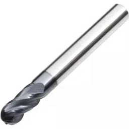 Dolphin 25mm Solid Carbide 4 Flute Ball Nose End Mill, Flute Length: 40 mm-16