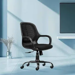 Rose Zaria 53x53x109cm Mesh Black Medium Back Ergonomic Chair-16