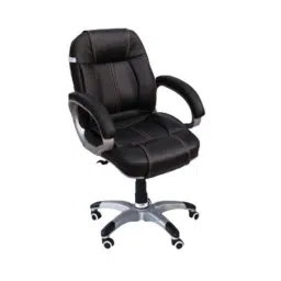 Arko Black Medium Steel Medium Back Adjustable Central Tilt Executive Chair, 888AGS-image-75