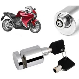 Auto Pearl Stainless Steel Silver Heavy Duty Anti Theft Motorcycle Disc Brake Lock, Lock-236-image-92