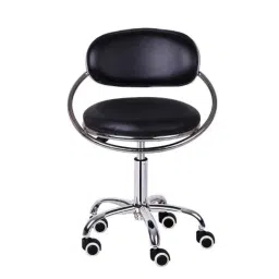 Da Urban Hill Black Fabric &a; Foam Medium Back Revolving Bar Stool without Arms-picture-11