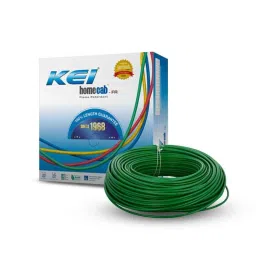 KEI 2.5 Sqmm Single Core Homecab FR Green Copper Unsheathed Flexible Cable, Length: 90 m-image-88