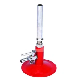 New Verma Brass Sheet Base Bunsen Burner with Stop Cock-image-38