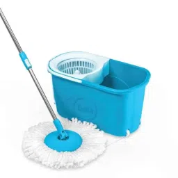 Gala 5 Litre 3.8ft Extra Large E-Popular Spin Mop Set with Blue Bucket &a; Microfiber Refill, 170380-picture-17