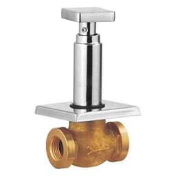 Oleanna Melody 1/2 inch Brass Silver Chrome Finish Concealed Stop Cock-17