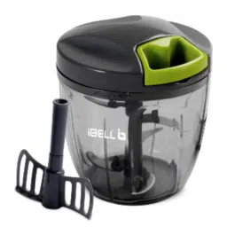 iBELL 900ml Black &a; Green Vegetable Cutter/Chopper with 3 Blades, IBLPC900S-picture-13