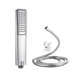 ZAP Ultra ZX 1062 4 inch ABS Chrome Finish Single Function Hand Shower with 1.5m Shower Hose Pipe &a; Wall Hook-25