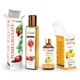 GoWoo 2 Pcs 10ml Natural Lemon Aroma Oil &a; 100ml Pomegranate Seed Carrier Oil Set, GWOC750-P27+P184-picture-1