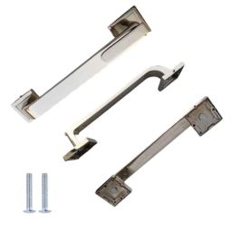 Atom O-109 10 inch Chrome Plated Silver Satin Finish Zinc Pull Handle-12