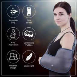 BPL Lightweight Adjustable Plastic Grey Arm Sling, Size: XL, BPL-04L image 4