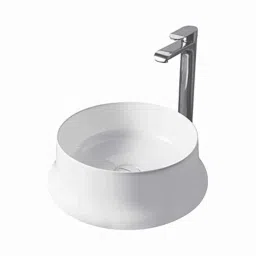 Uken Washbasin Basin For Bathroom Ceramic Wall Hung Table Top Premium Ceramic Wash Basin For Bathroom (Caprice)-image-16