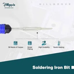 Hillgrove HGCM421M1 25W Flat Tip Mobile Soldering Iron Equipment Tool Kit &a; Digital Multimeter Combo, HGCM720 image 4