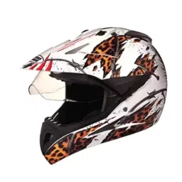 Studds N12 Expanded Polystyrene White Off Road Full Face Off Road-Full Face Helmet, Size: Medium-picture-40