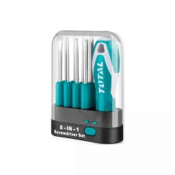 Total THT250906 SL3X65SL5X65SL6X65 &a; PH0X65PH1X65PH2X65 Cr-V Blue Screwdriver Set (Pack of 9)-picture-14