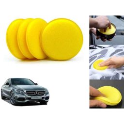 Auto Pearl Polyurethane Beige Washing &a; Waxing Polish Foam Sponge for C250d (Pack of 4)-picture-6