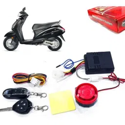 Auto Pearl 12V Black Two-Way Anti Theft Motorcycle Alarm Kit with 2 Pcs Remote for Activa 4G-picture-6