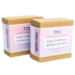 Goli Soda All Natural Probiotics Make Up Brush &a; 90g Sponge Cleaner Combo, GSMCS001x2 (Pack of 2)-9