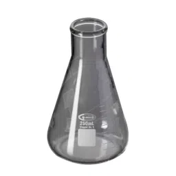 Glassco 300ml Boro 3.3 Glass Narrow Mouth Erlenmeyer Flask, 231.402.04 A (Pack of 2)-31